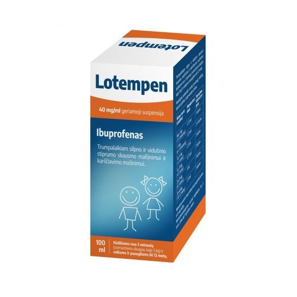 LOTEMPEN 40 mg/ml geriamoji suspensija, 100 ml
