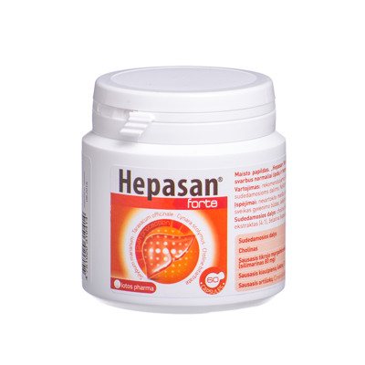 LOTOS PHARMA HEPASAN FORTE, 60 kapsulių