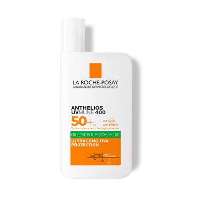 LRP ANTHELIOS UVMune 400, OIL CONTROL matuojantis fluidas veidui, SPF 50+