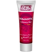 Lubrikantas, intymus gelis su braškių aromatu ONE TOUCH ROMANTIC, 30 ml