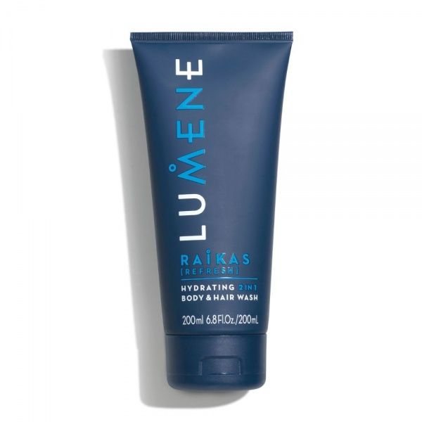 LUMENE šampūnas ir kūno prausiklis vyrams RAIKAS REFRESH HYDRATING 2IN1, 200 ml