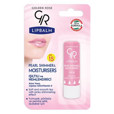 Lūpų balzamas Golden Rose SPF15 Nr.02 Pearl