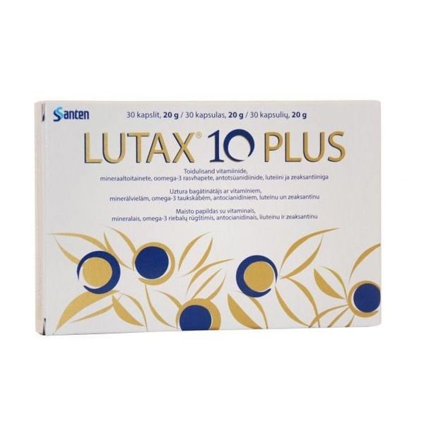 LUTAX maisto papildas 10 PLUS, 30 kaps.