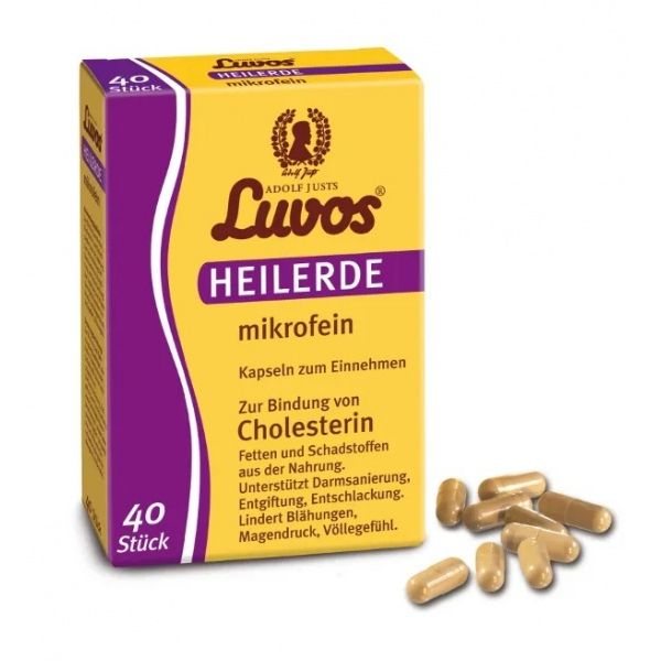 LUVOS geriamasis molis HEILERDE MIKROFEIN, 40 kaps.