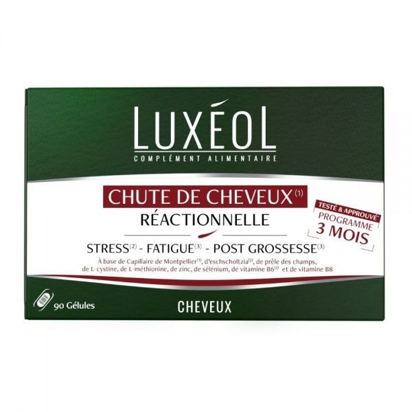 LUXEOL maisto papildas REACTIVE HAIR LOSS, 90 kaps.