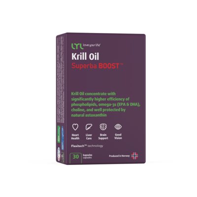 LYL Krill oil superba BOOST, 30 vnt