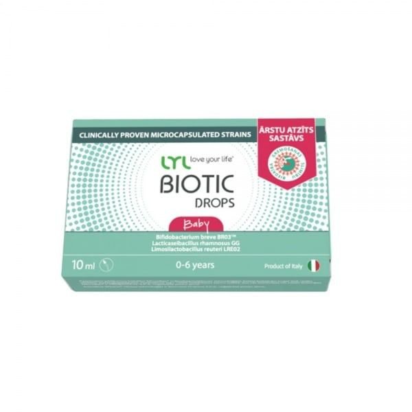 LYL maisto papildas BIOTIC BABY DROPS, 10 ml