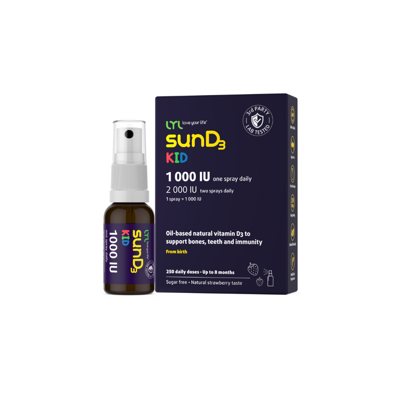 LYL Purškiamas D3 Vitaminas Vaikams 1000 IU, 25 ml