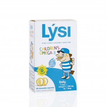 LYSI Children's Omega (KRAKKA OMEGA) kramtomosios kapsulės N60 (Lysi Limited)