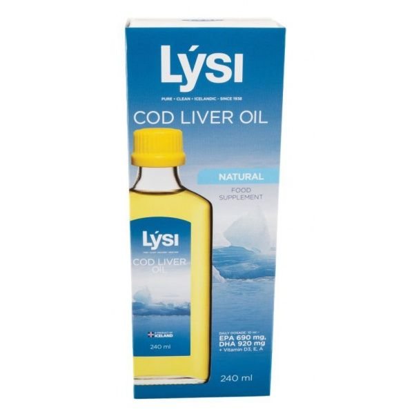 LYSI natūralus maisto papildas JECORIS OIL, 240 ml