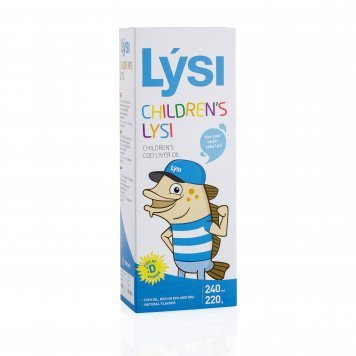 LYSI Žuvų taukai vaikams skystis, 240 ml