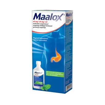MAALOX, 40 mg + 35 mg / ml, geriamoji suspensija, N1, 250 ml