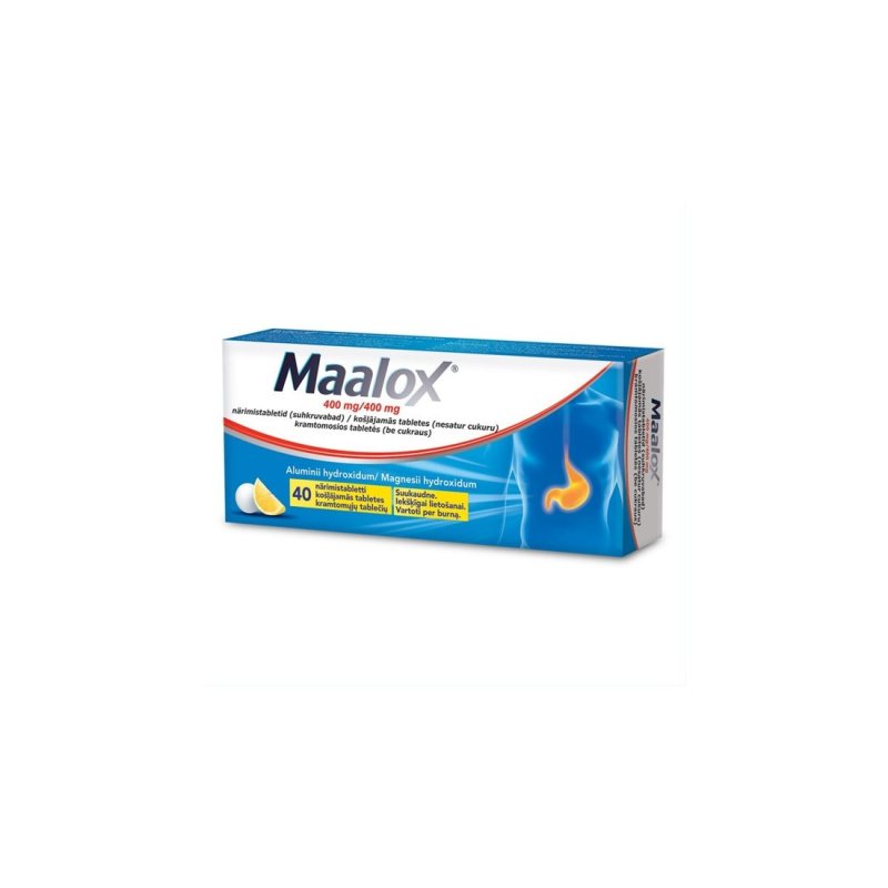 MAALOX 400mg/400mg kramt. tab. (be cukr.) N40