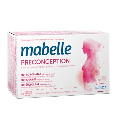 MABELLE PRECONCEPTION, 30 kapsulių
