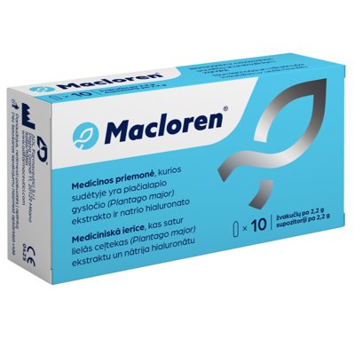 MACLOREN, žvakutės po, 10 vnt., 2.2 g