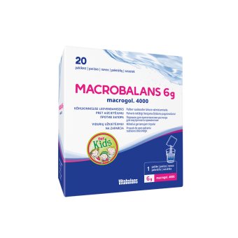 MACROBALANS miltelių geriamajam tirpalui, 20 paketėlių, 6 g