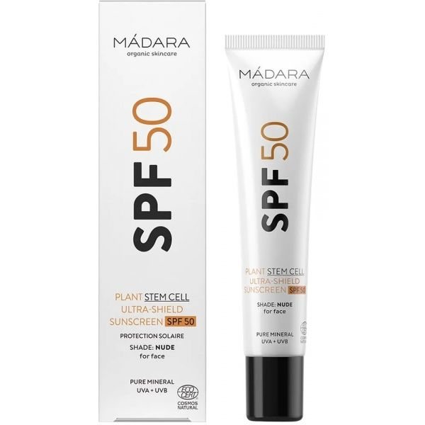 MADARA apsauginė, tonuojanti veido emulsija nuo saulės, SPF50, 40 ml