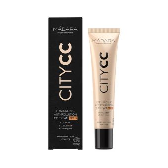 MADARA nuo aplinkos taršos apsaugantis kremas CITY CC, SPF 15, vidutinio atspalvio, 40 ml