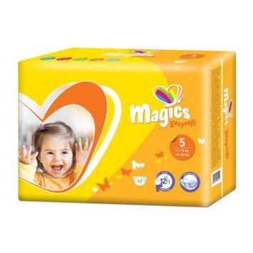 MAGICS EasySoft Magical Tubes Junior 11- sauskelnės vaikams N42, 16 kg
