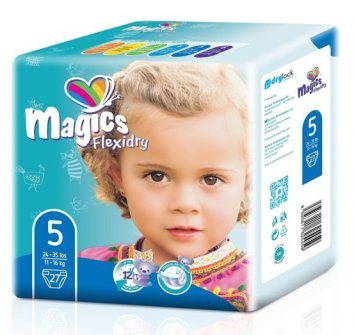 MAGICS FlexiDry Junior 11- sauskelnės vaikams N27, 16 kg