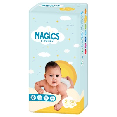 MAGICS FLEXIDRY sauskelnės MINI, 4-, 42 vnt., 8 kg