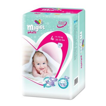 MAGICS Pants Maxi 8- sauskelnės vaikams N22, 15 kg
