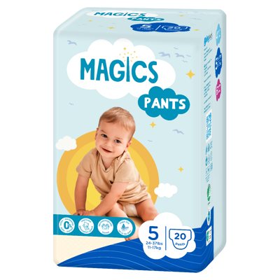 MAGICS PANTS sauskelnės-kelnaitės JUNIOR, 12-, 20 vnt., 17 kg