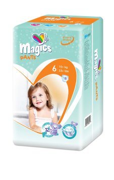 MAGICS Pants XL 16+ kg sauskelnės vaikams N18