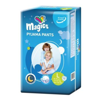 MAGICS Pyjama Pants L large 27- sauskelnės vaikams N12, 57 kg