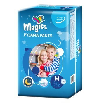 MAGICS Pyjama Pants M medium 17- sauskelnės vaikams N15, 30 kg