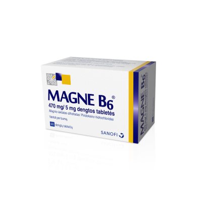 MAGNE B6 470 mg/5 mg dengtos tabletės N50