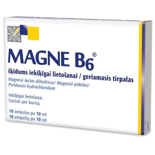 Magne B6 geriamasis tirpalas ampulėse N10, 10 ml