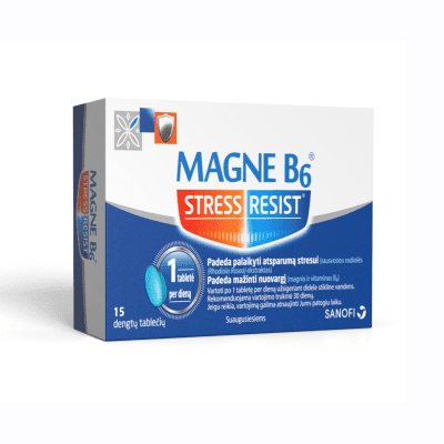 Magne B6 Stress Resist plėvele dengtos tabletės N15