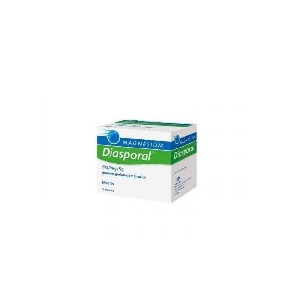 MAGNESIUM DIASPORAL 295,7 mg/ granulės geriamajam tirpalui N50, 5 g