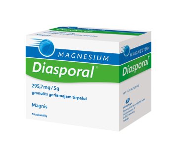 MAGNESIUM Diasporal 295,7 mg/ granulės geriamajam tirpalui paketėlyje N50, 5 g