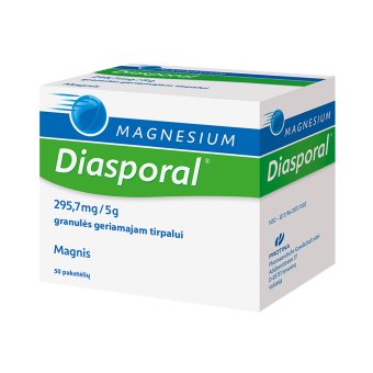 Magnesium-Diasporal, 295,7mg/, granulės geriamajam tirpalui, N50, 5 g