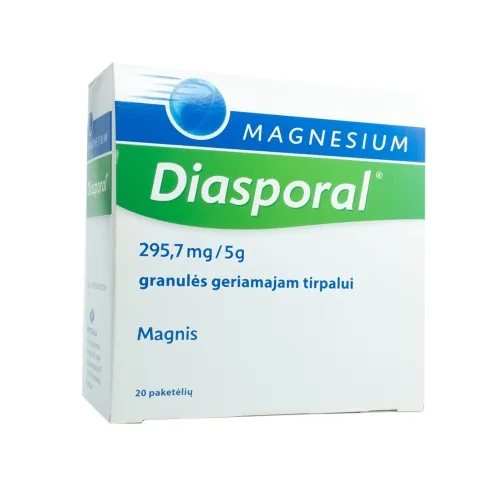 Magnesium Diasporal 295.7mg/ granulės geriamam tirpalui N20, 5 g