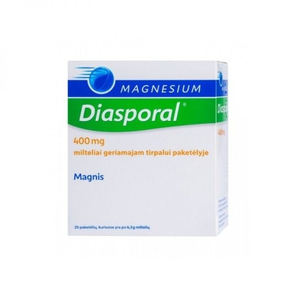 MAGNESIUM DIASPORAL 400 mg milteliai geriamajam tirpalui N20