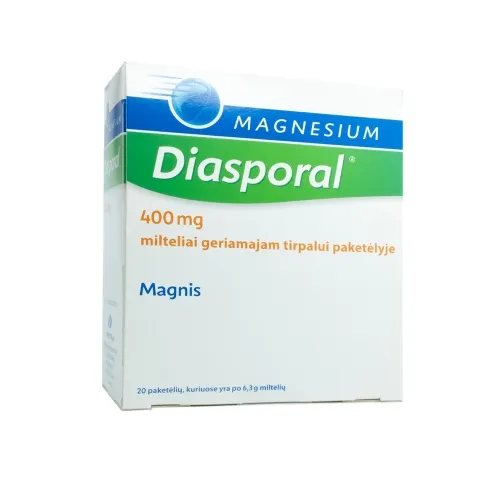 Magnesium Diasporal 400mg milteliai geriamam tirpalui N20