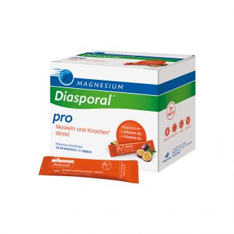 MAGNESIUM Diasporal Pro D3+K2 direkt, 30 paketėliai