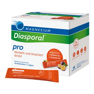 MAGNESIUM DIASPORAL PRO D3+K2 DIREKT, 30 paketėlių