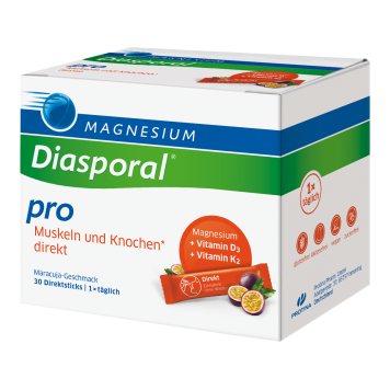 MAGNESIUM Diasporal Pro D3+K2 direkt granulės paketėlyje N30