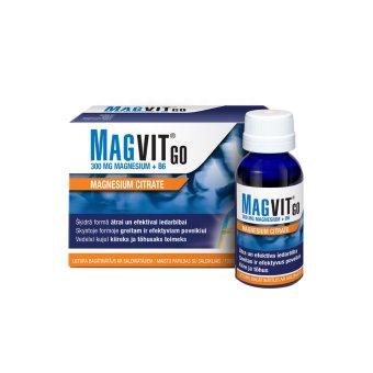 MAGVIT GO, apelsinų skonio, nuo ., 8 buteliukai, 14 m