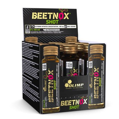 Maisto papildas energijai prieš treniruotę Olimp Beetnox, 9 x 60 ml