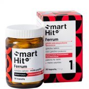 Maisto papildas hemoglobinui ir kraujodarai SMARTHIT IV FERRUM, 30 kaps.