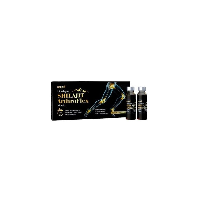 Maisto papildas HERBIN Mumio (Shilajit) ArthroFLEX buteliukai, 10 x 10 ml