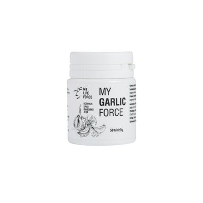 Maisto Papildas MyGarlicForce, 50 tablečių