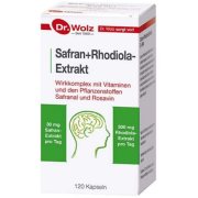 Maisto papildas nervų sistemai, emocinei pusiausvyrai ir energijai DR. WOLZ SAFRAN + RHODIOLA EXTRAKT, 120 kaps.