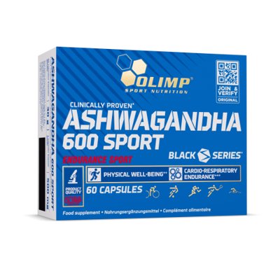 Maisto papildas Olimp Ashwagandha 600 Sport, 60 kaps.