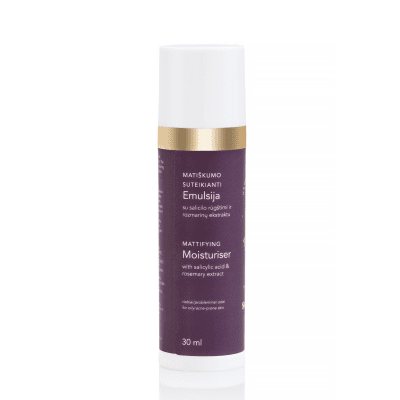MANILLA matiškumo suteikianti veido emulsija SOLUTIO, 30 ml
